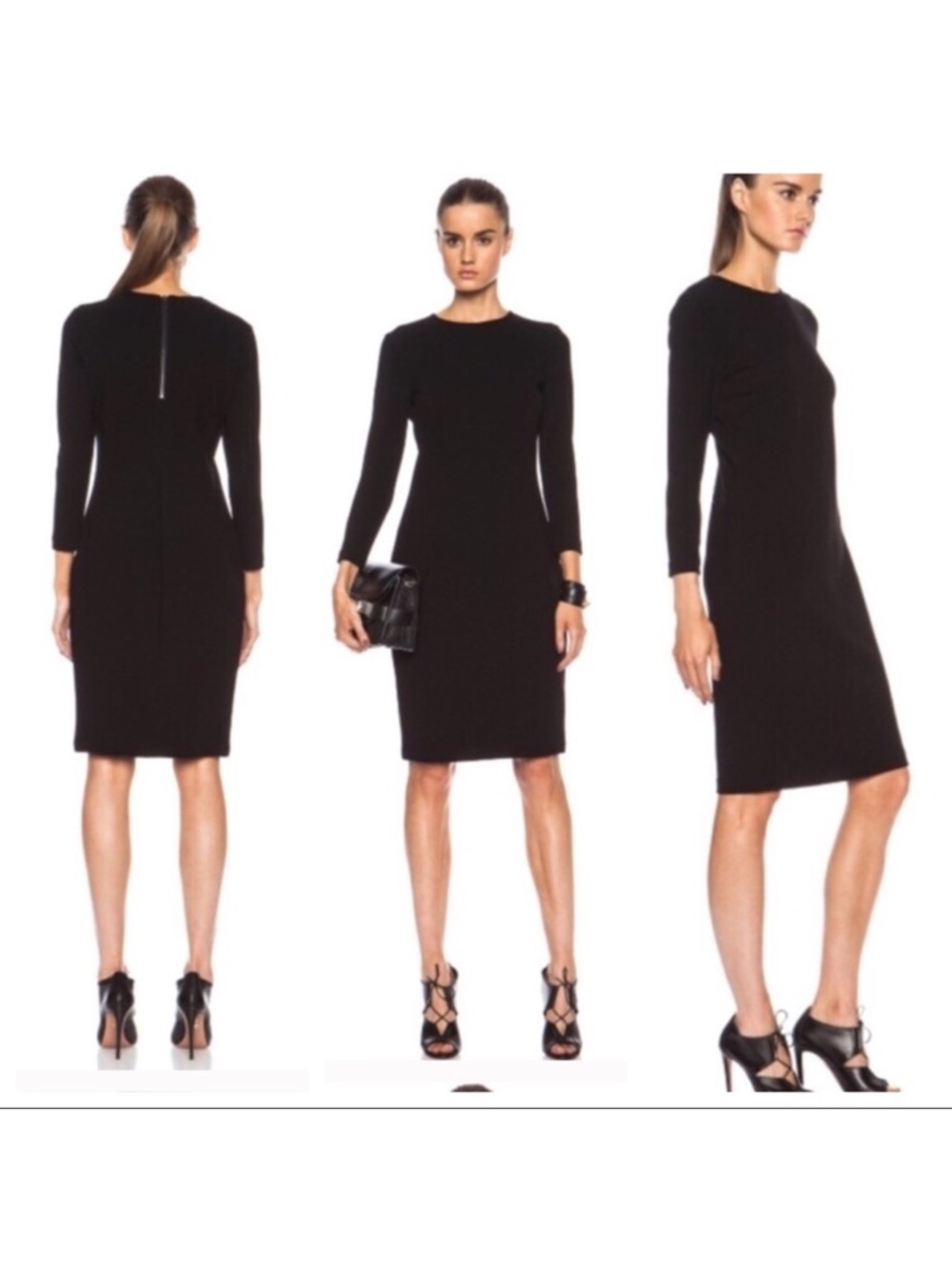 Vince Boucle Stretch Dress Black Size Small